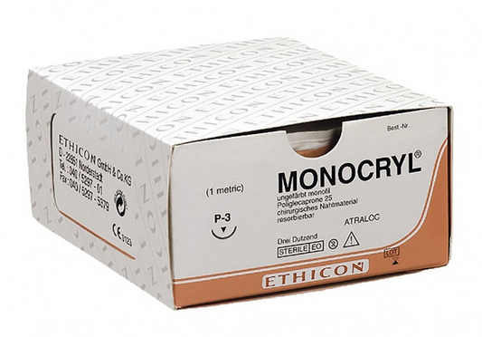 Y500G Monocryl (x12) USP : 5/0
