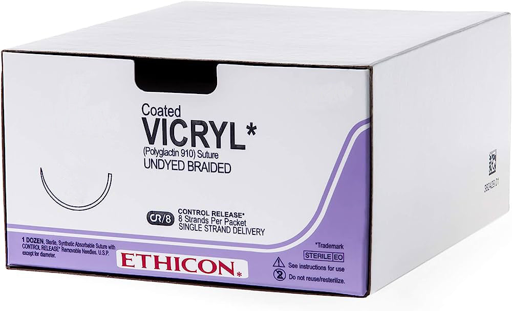 JV398 Vicryl (x36) Violet USP : 3/0